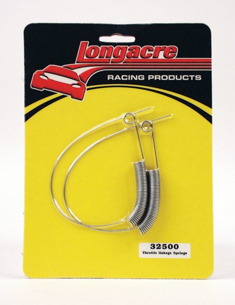 Throttle Return Spring - Steel - Chrome - Pair
