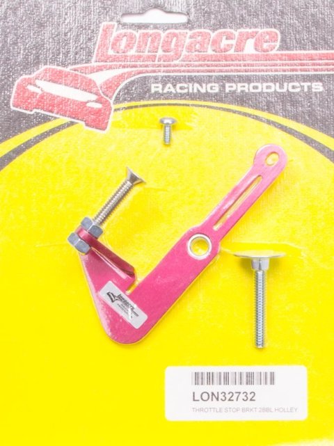 Throttle Stop - Aluminum - Red Anodized - Holley 2-Barrel Carburetors - Kit