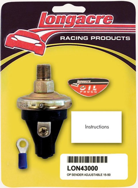 Pressure Sending Unit - 1/8 in NPT Male - 15-50 psi - Adjustable - Each