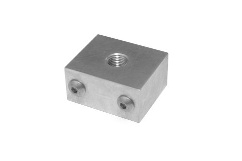 Firewall Junction - 1 Hole - 1/8 in NPT - Aluminum - Natural - Each