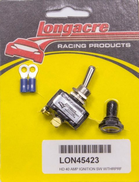 Toggle Switch - On / Off - 40 amps - 12V - 2 Terminal - Weatherproof Cover - Terminals Included - Each