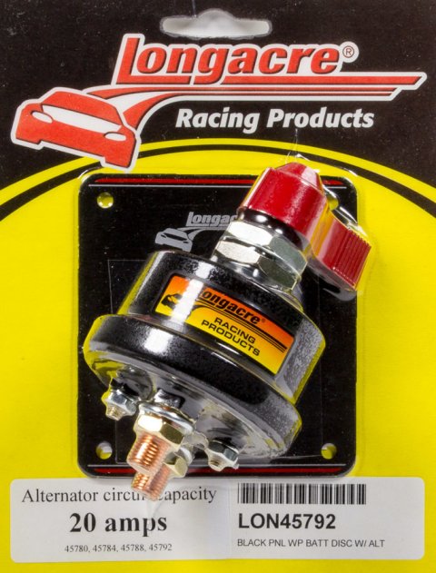 Battery Disconnect - Rotary Switch - Panel Mount - 175 Amps - 6-36V - Aluminum On / Off Panel - Each