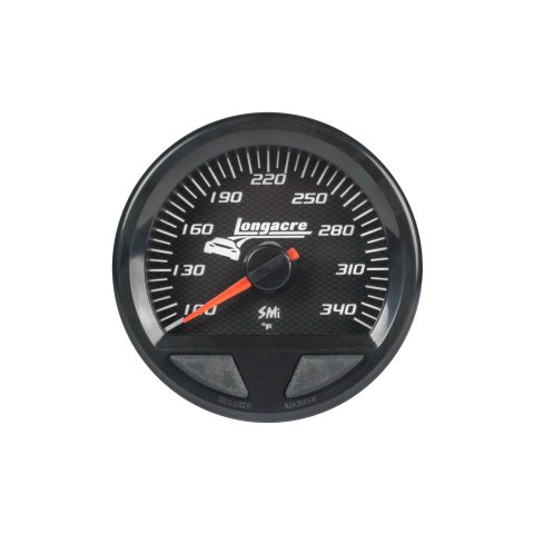 Oil Temperature Gauge - SMI Elite Waterproof - Stepper Motor - 100-340 Degree F - Electric - Analog - Full Sweep - 2-5/8 in Diameter - Black Face - Each