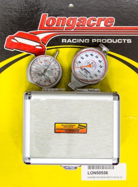 Durometer and Tread Depth Gauge - 0-100 Points - 1/128 to 7/16 in Tread Depth - Mechanical - Analog - Carrying Case / Black Storage Pouch - Kit