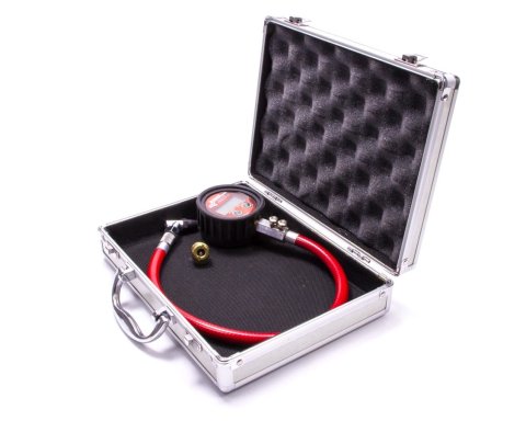 Tire Pressure Gauge - Pro Digital - Backlight - 0-25 psi - Digital - 2-1/2 in Diameter - Red Face - 0.1 lb Increments - Silver Case - Each