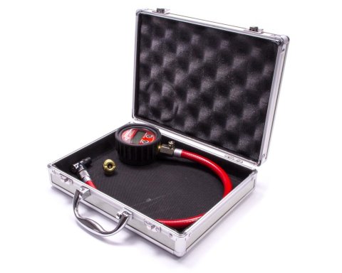 Tire Pressure Gauge - Pro Digital - Backlight - 0-125 psi - Digital - 2-1/2 in Diameter - Red Face - 1/2 lb Increments - Silver Case - Each