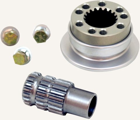 Steering Wheel Quick Release - 360 Degree Release - Aluminum - Natural - 5/8 or 3/4 in Shaft - Each