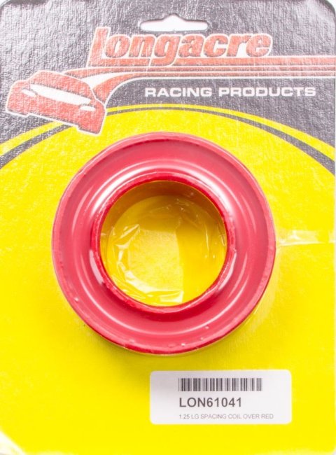 Spring Rubber - 40 Durometer - Medium - 2.5 to 2.625 in Springs - 1.25 in Height - Polyurethane - Red - Each