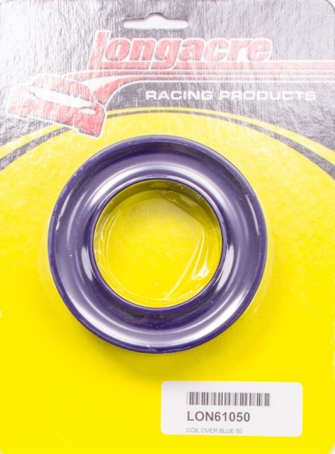 Spring Rubber - 50 Durometer - Medium / Hard - 2.5 to 2.625 in Springs - 0.75 in Height - Polyurethane - Blue - Each