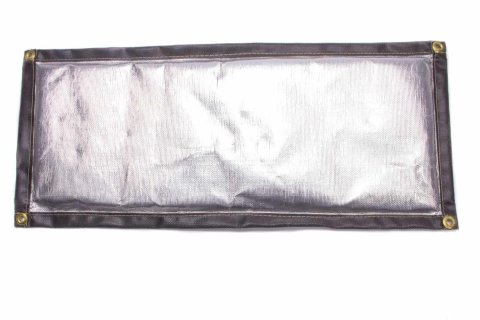 Heat Barrier - 24 x 10 in - 600 Degree Fahrenheit Maximum - Non-Asbestos - Aluminized - Each