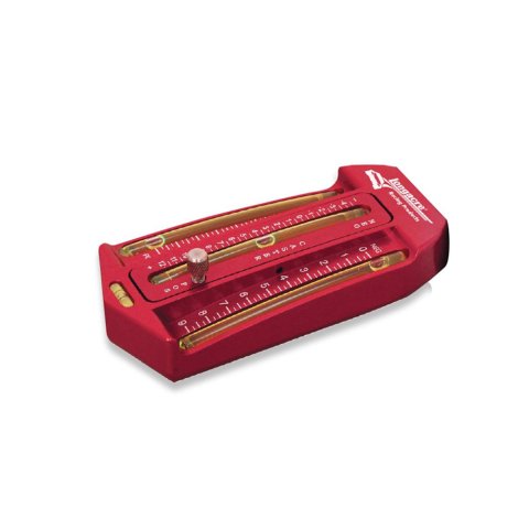 Caster / Camber Gauge - Analog - Carry Case - Aluminum - Red Anodized - Each