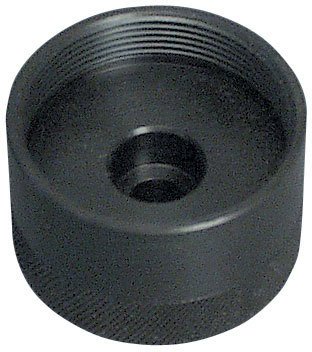 Caster / Camber Gauge Adapter - 5/16-18 in Gauge Bolt to 1-13/16-16 in Thread - Aluminum - Black Powder Coat - Wide 5 Spindle - Each