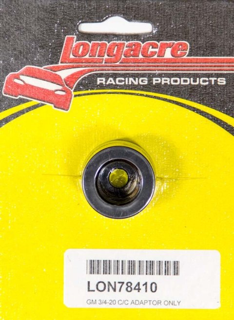 Caster / Camber Gauge Adapter - 5/16-18 in Gauge Bolt to 3/4-20 in Thread - Aluminum - Black Powder Coat - GM Spindle - Each