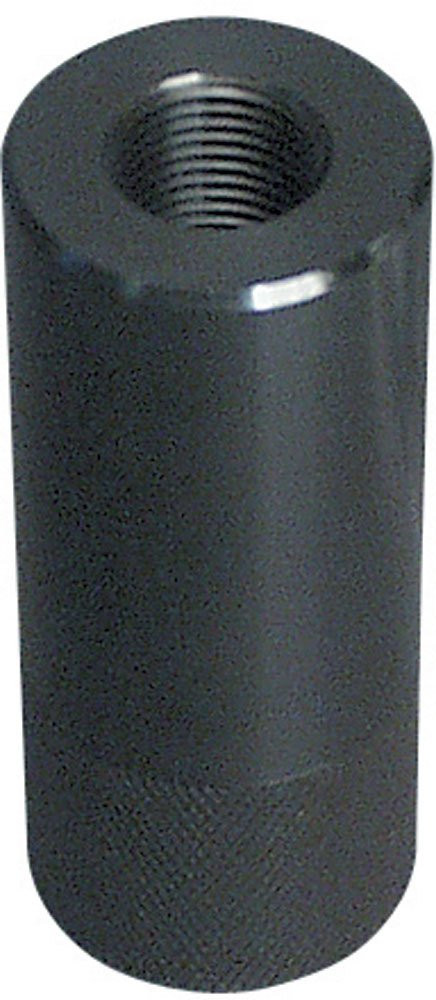 Caster / Camber Gauge Adapter - 5/16-18 in Gauge Bolt to 5/8-18 in Thread - Aluminum - Black Powder Coat - Go Kart Spindle - Each