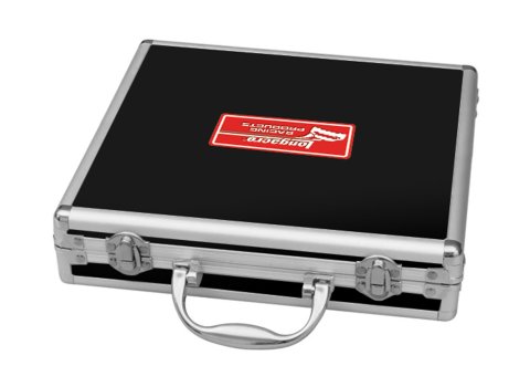Bump Steer Gauge Case - 22-1/2 x 20-1/2 x 4 in - Foam Lined - Plastic / Aluminum - Black / Natural - Each