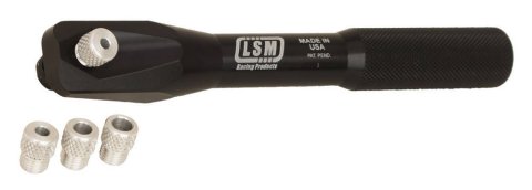 Valve Lash Wrench - 1/2 in Wrench - Adapter Bushings Included - Aluminum - Black Anodized - Kit