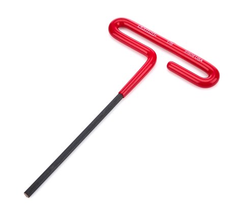 Allen Wrench - T-Handle - 1/8 in Hex - Rubber / Steel - Red / Black Oxide - Each