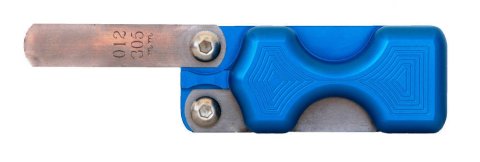 Feeler Gauge Holder - Dual - Aluminum - Blue Anodized - Each