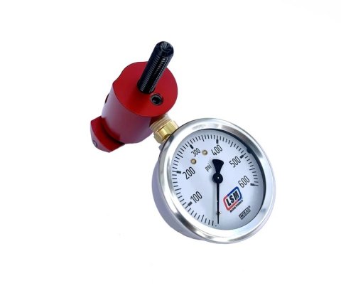 Load Cell Module - Screw-In - Adjustable - 600 lb Max Gauge - Aluminum - Red Anodized - Each