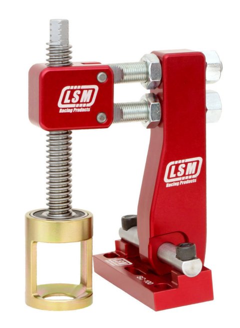 Valve Spring Compressor - Head-On - Shaft Mount - Aluminum - Red Anodized - Various Applications - Kit