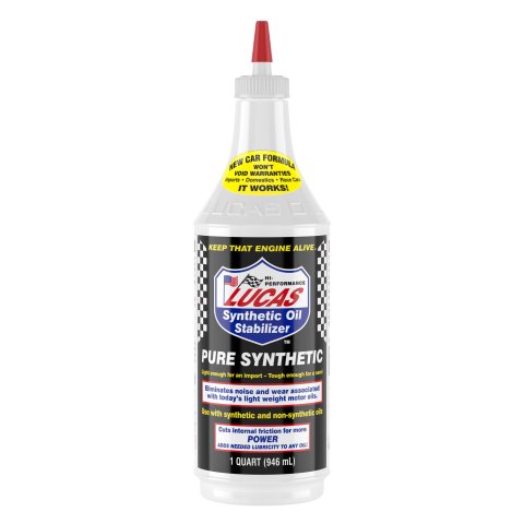 Motor Oil Additive - Pure Synthetic Oil Stabilizer - Synthetic - 1 qt Bottle - Each