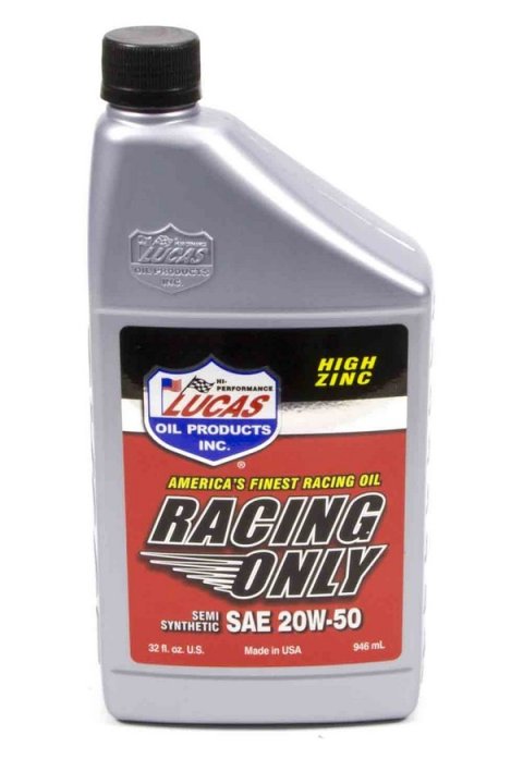 Motor Oil - Racing - 20W50 - Semi-Synthetic - 1 qt Bottle - Each