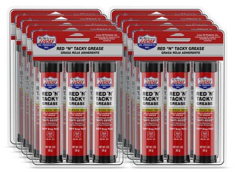 Grease - Red N Tacky - Red Lithium - 3 oz Cartridge - Set of 30