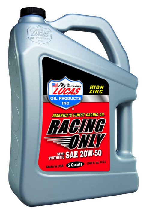 Motor Oil - Racing - 20W50 - Semi-Synthetic - 5 qt Jug - Each
