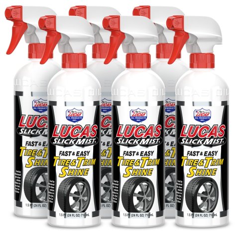 Tire Shine - Slick Mist Tire and Trim - 24 oz Spray Bottle - Set of 6