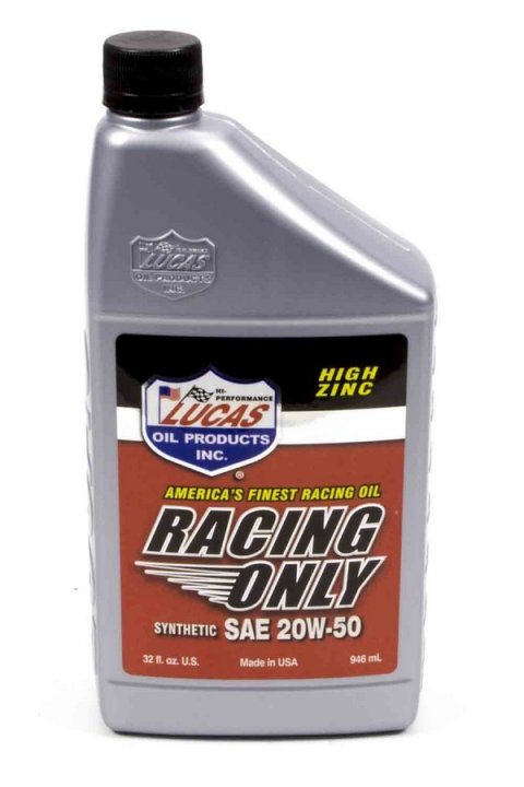 Motor Oil - Racing - 20W50 - Synthetic - 1 qt Bottle - Each