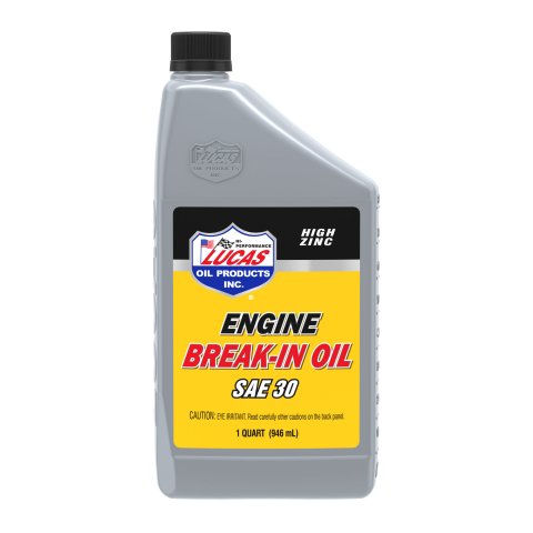 Motor Oil - Break-In - High Zinc - 30W - Conventional - 1 qt Bottle - Each