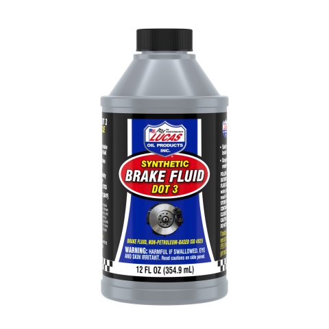Brake Fluid - DOT 3 - Synthetic - 12 oz Bottle - Each