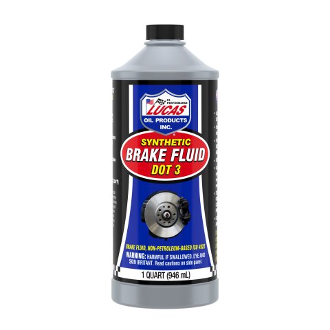 Brake Fluid - DOT 3 - Synthetic - 1 qt Bottle - Each