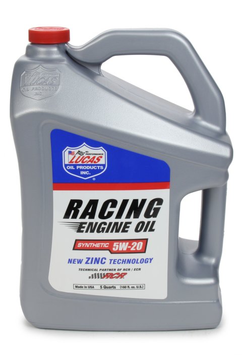 Motor Oil - Racing - 5W20 - Synthetic - 5 qt Jug - Each
