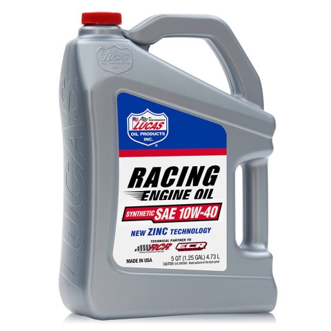 Motor Oil - Racing - 10W40 - Synthetic - 5 qt Jug - Each