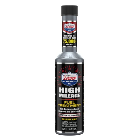 Fuel Additive - High Mileage Fuel Treatment - System Cleaner - Lubricant - Gas - 5.25 oz Bottle - Each