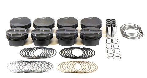 Piston and Ring - PowerPak - Forged - 4.135 in Bore - 1.0 x 1.0 x 2.0 mm Ring Grooves - Plus 5.60 cc - GM LS-Series - Kit