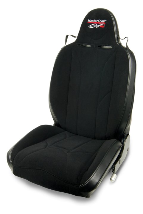 Seat - Baja RS - Driver Side - Reclining - Hip / Side Bolsters - Harness Openings - Cloth / Vinyl - Black - Each