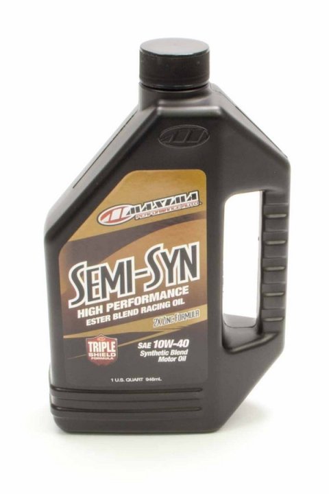 Motor Oil - Semi-Syn - 10W40 - Semi-Synthetic - 1 qt Bottle - Each