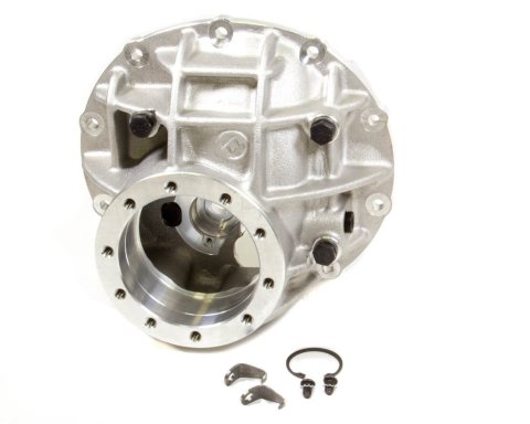 Differential Case - Pro Case - 3.250 in Bore - Adjusters / Aluminum Through Bolt Caps - Aluminum - Natural - Ford 9 in - Each