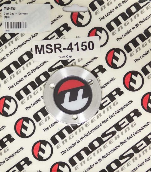 Wheel Hub Dust Cap - Aluminum - Moser Logo - Universal - Each