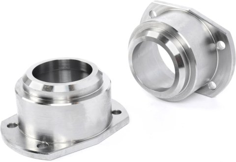 Axle Housing End - Weld-On - 3.15 in Bearing Bore - Steel - Natural - Big Ford New Style / Torino - Pair