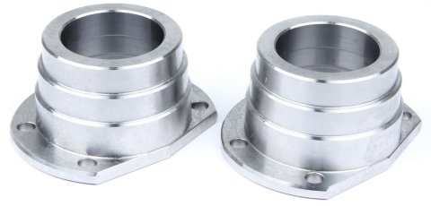 Axle Housing End - Weld-On - 2.835 in Bearing Bore - Steel - Natural - Small Ford - Pair