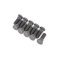 Wheel Stud - 1/2-20 in Thread - 1.500 in Long - 0.625 Knurl - Steel - Black Oxide - Set of 10