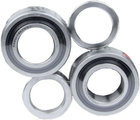 Axle Bearing - 2.835 in OD - 1.531 in ID - Ball Bearing - Lock Rings / O-Rings Included - Small Ford Aftermarket - Pair