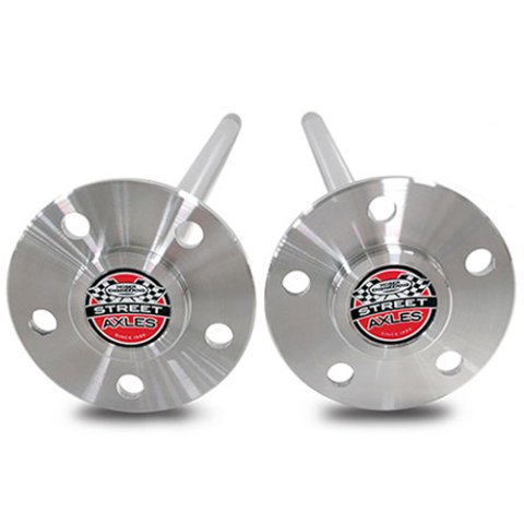 Axle Shaft - 28.438 in Long - 28 Spline Carrier - C-Clip - Steel - Natural - GM 10-Bolt - Pair