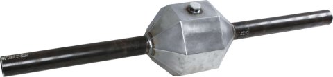 Rear Axle Housing - M9 Fabricated - Ford 9 in - 60 in Wide - 3 in Axle Tubes - Cut to Fit - Steel - Natural - Each