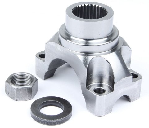 Pinion Yoke - 30 Spline - Steel - Natural - 1350 U-Joint - GM 12-Bolt - Kit