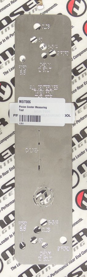 Pinion Centering Jig - Stainless - Natural - Ford 9 in / Dana 60 / GM 12-Bolt / Mopar 8.75 in - Each