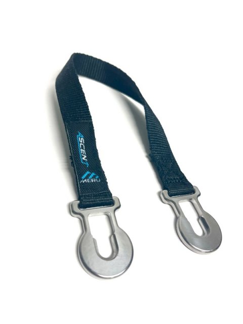 Head and Neck Support Tether - Ascent - Replacement - Black - Meru Neck Restraints - Each